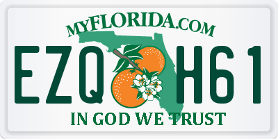 FL license plate EZQH61