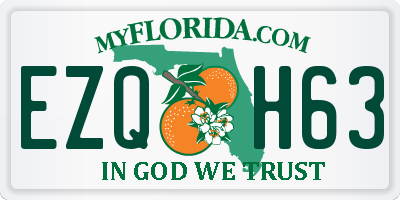 FL license plate EZQH63