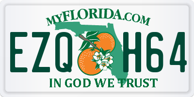 FL license plate EZQH64