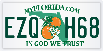 FL license plate EZQH68