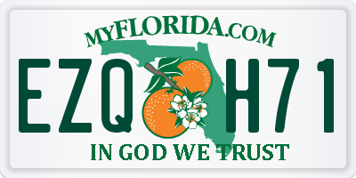 FL license plate EZQH71