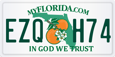 FL license plate EZQH74