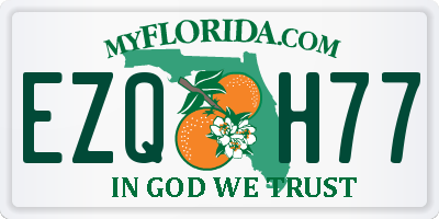 FL license plate EZQH77