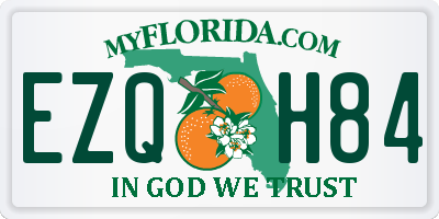 FL license plate EZQH84