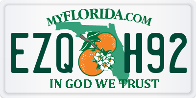 FL license plate EZQH92