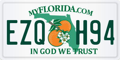 FL license plate EZQH94