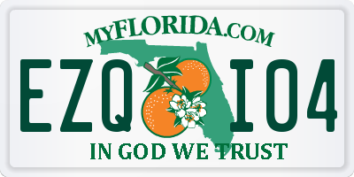 FL license plate EZQI04