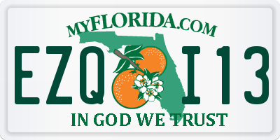 FL license plate EZQI13