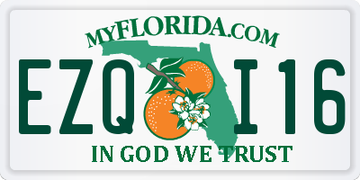 FL license plate EZQI16