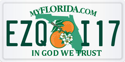 FL license plate EZQI17