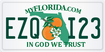 FL license plate EZQI23