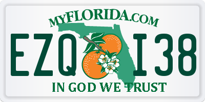 FL license plate EZQI38