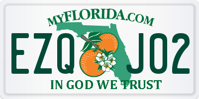 FL license plate EZQJ02