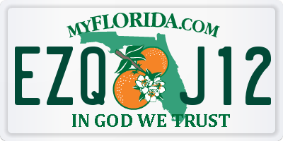 FL license plate EZQJ12