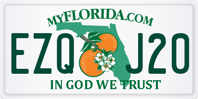 FL license plate EZQJ20