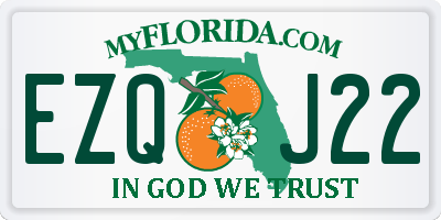 FL license plate EZQJ22