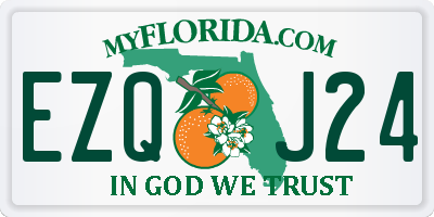 FL license plate EZQJ24