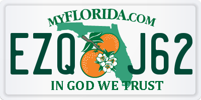 FL license plate EZQJ62