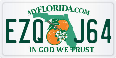 FL license plate EZQJ64