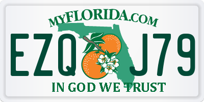 FL license plate EZQJ79