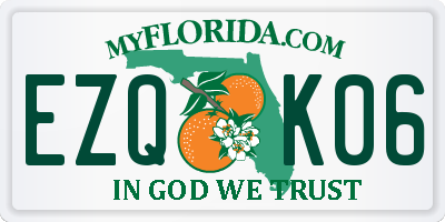 FL license plate EZQK06