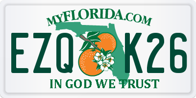 FL license plate EZQK26