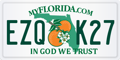 FL license plate EZQK27