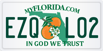 FL license plate EZQL02