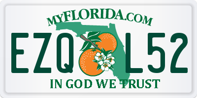 FL license plate EZQL52