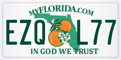FL license plate EZQL77