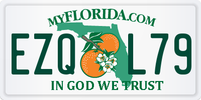 FL license plate EZQL79