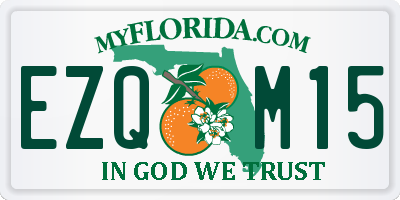 FL license plate EZQM15