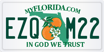 FL license plate EZQM22
