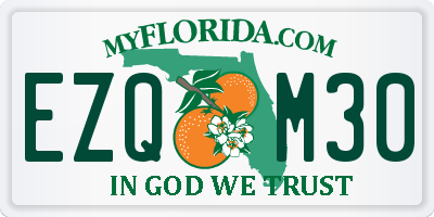 FL license plate EZQM30