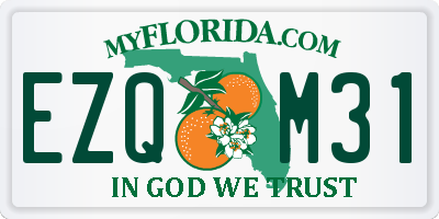FL license plate EZQM31