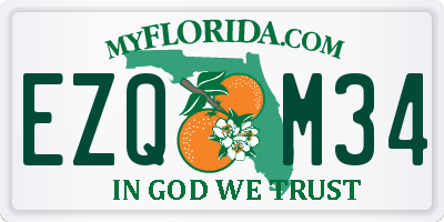 FL license plate EZQM34