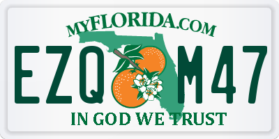 FL license plate EZQM47