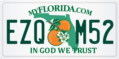 FL license plate EZQM52