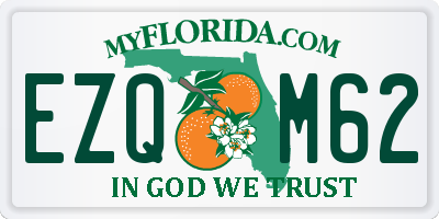 FL license plate EZQM62