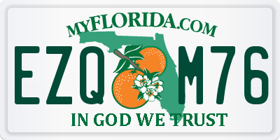 FL license plate EZQM76