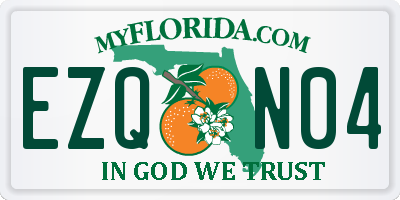 FL license plate EZQN04