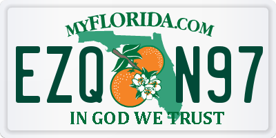 FL license plate EZQN97