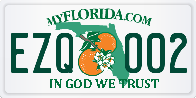 FL license plate EZQO02