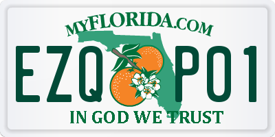 FL license plate EZQP01