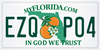 FL license plate EZQP04