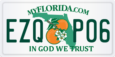 FL license plate EZQP06