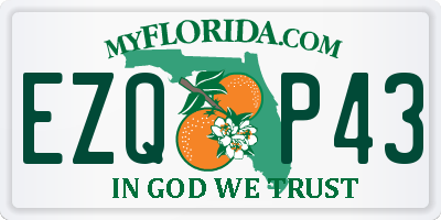 FL license plate EZQP43