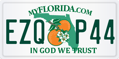 FL license plate EZQP44