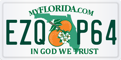 FL license plate EZQP64