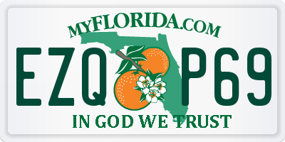 FL license plate EZQP69